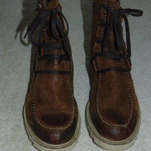 Men's Sorel Mad Leather Boots Moc Toe